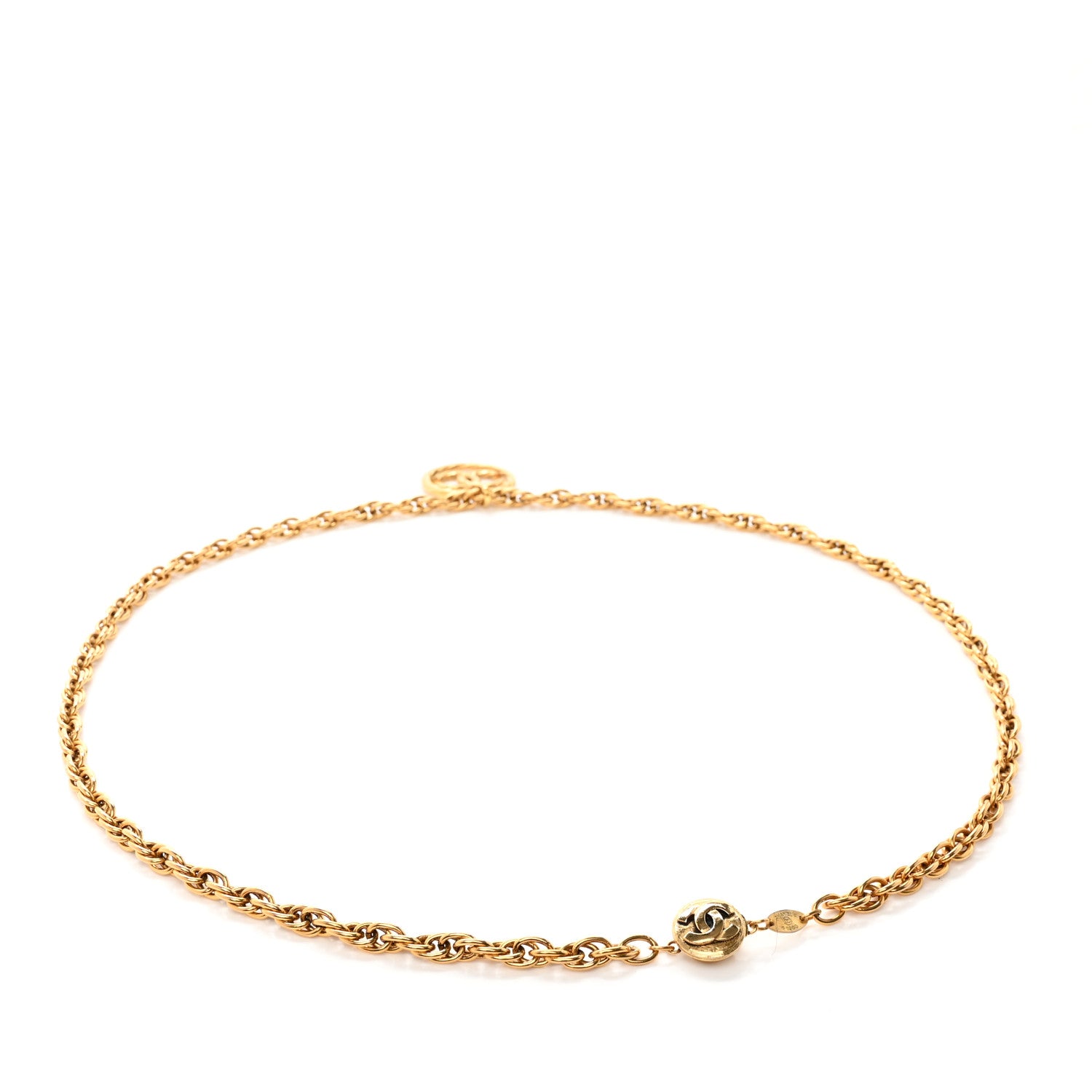 Chanel Metal Chain CC Belt Gold 2 of 5