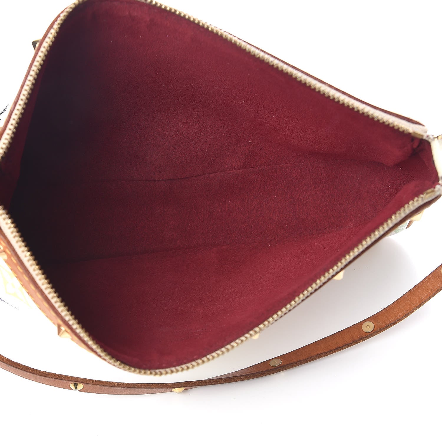 Louis Vuitton Monogram Multicolor Pochette Accessories White 5 of 17