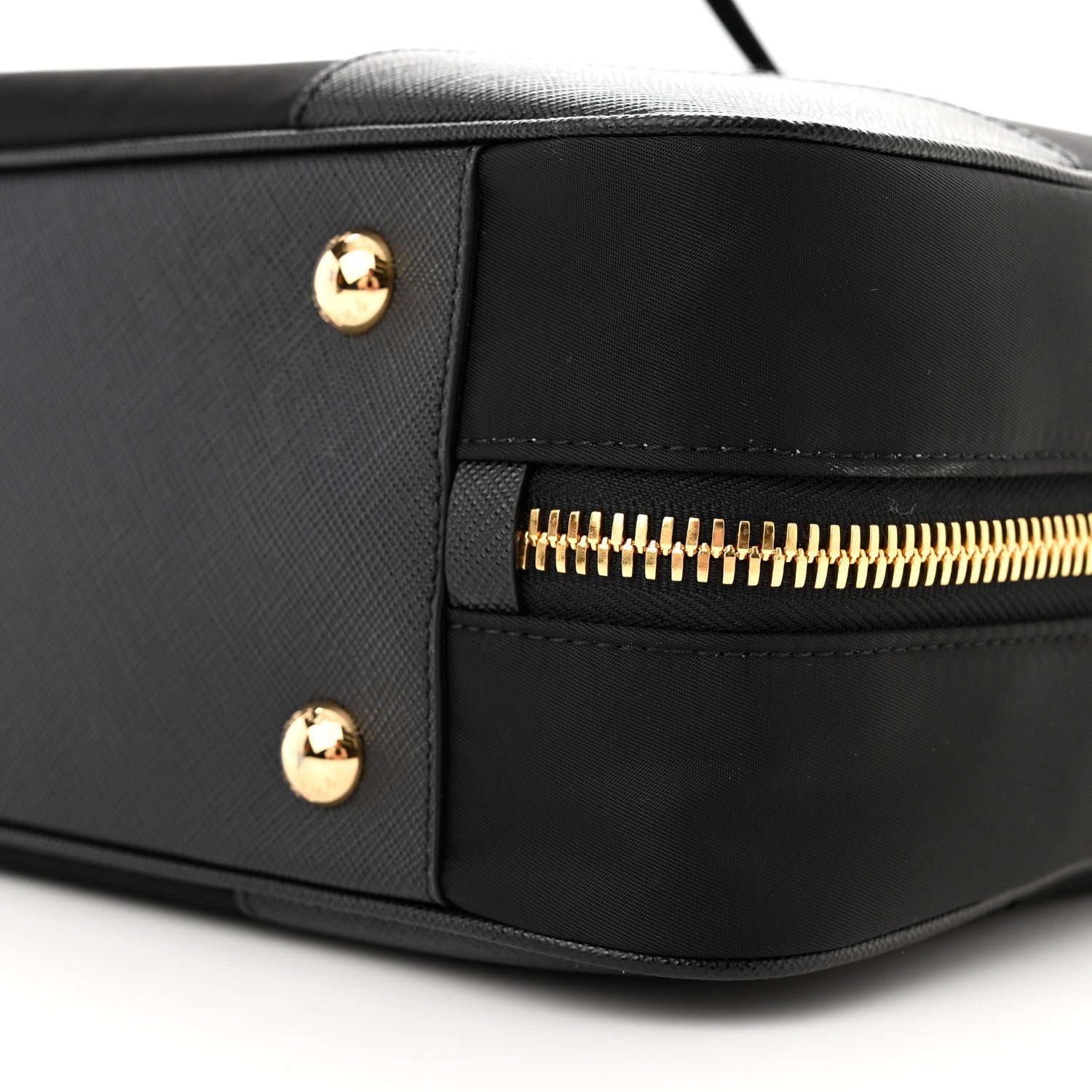 Prada Re-Nylon Saffiano Large Re-Edition 1978 Two Handle Bag Black 9 of 9