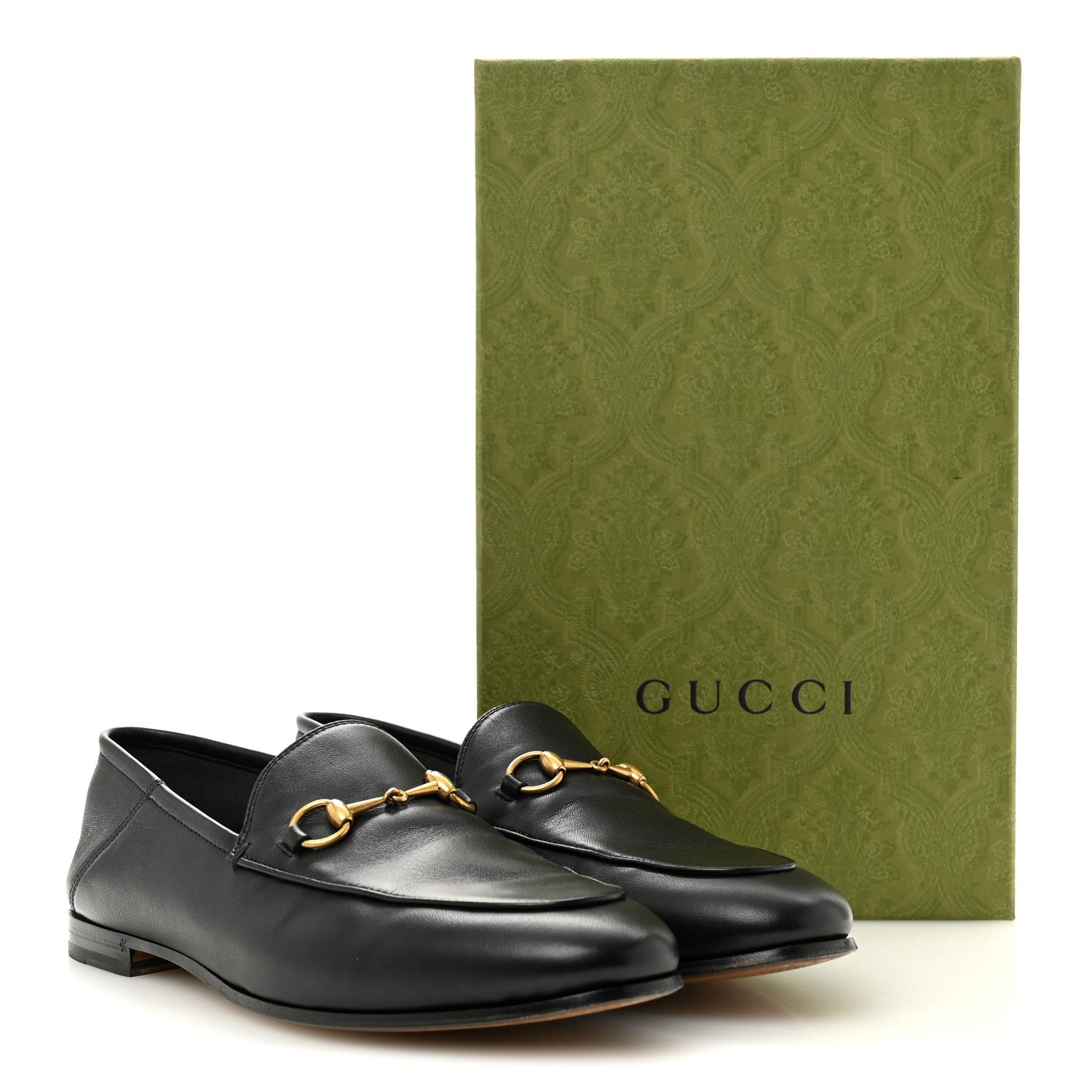 Gucci Lambskin Womens Brixton Horsebit Loafers 40.5 Black 10 of 10