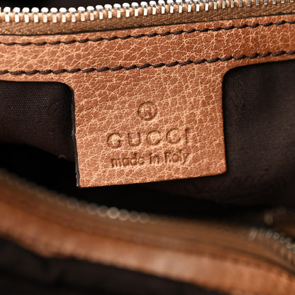 Gucci Monogram Medium Bamboo Bar Tote Brown 6 of 12