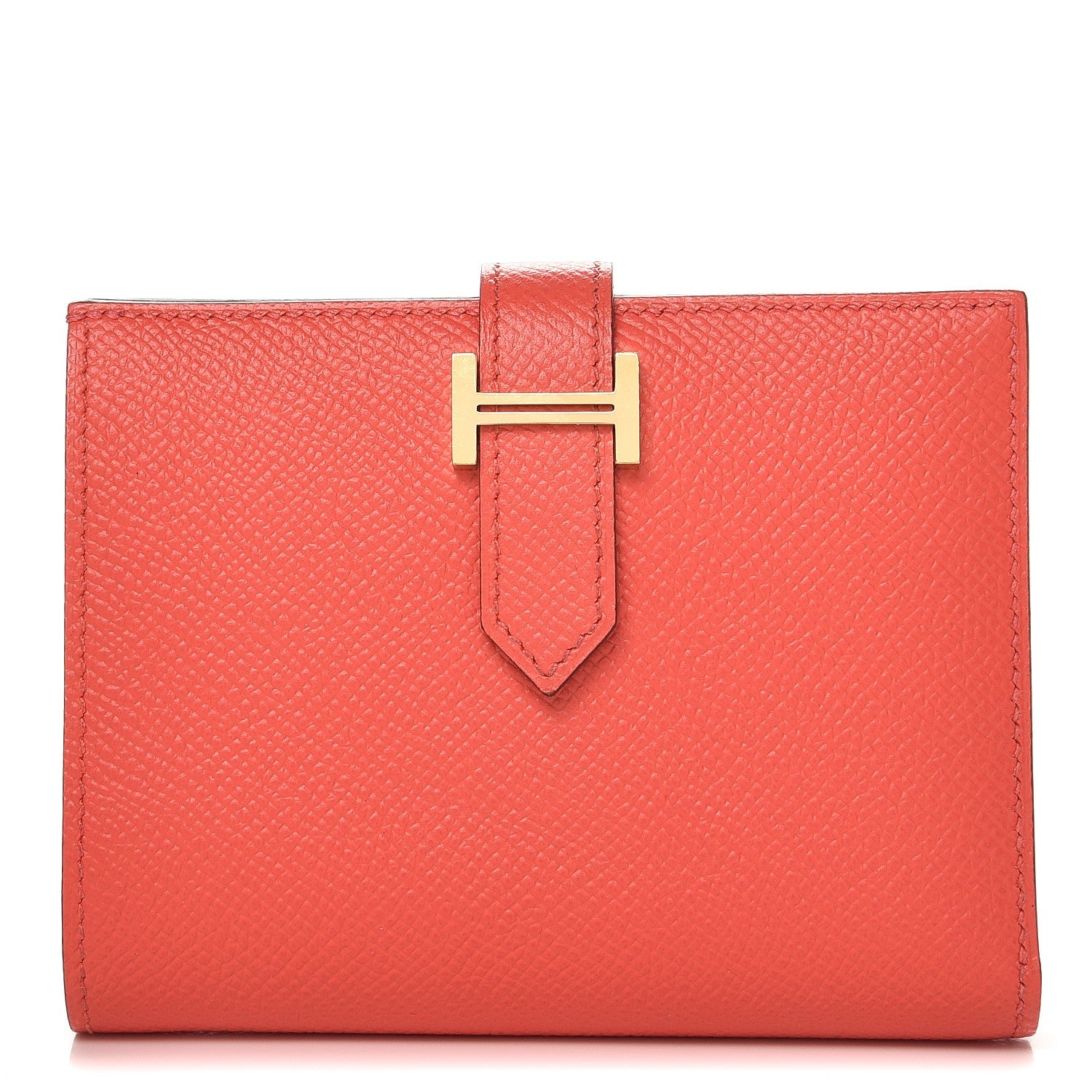 Hermes Epsom Bearn Compact Wallet Rose Jaipur 1 of 9