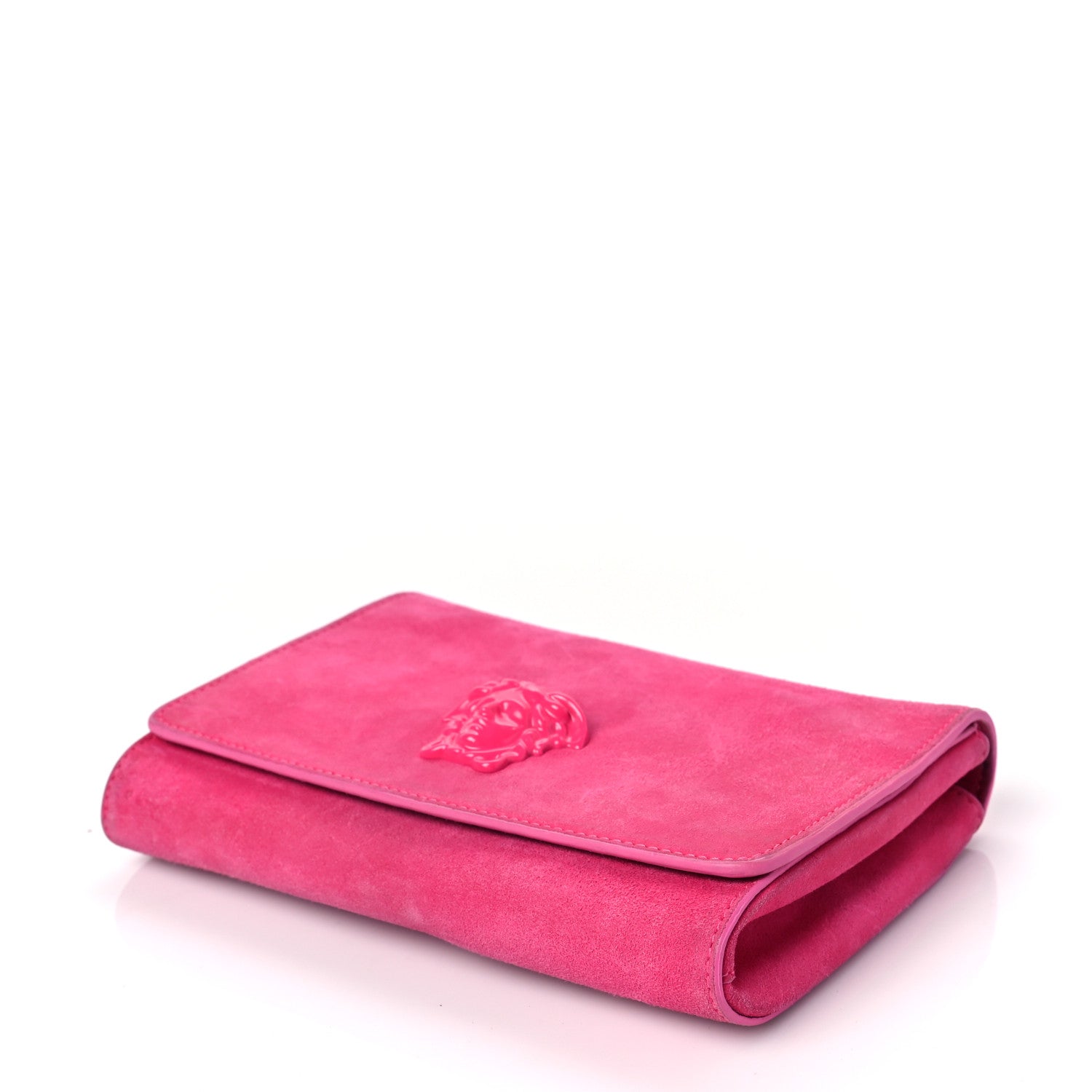 Versace Suede Palazzo Medusa Evening Bag Pink 6 of 7