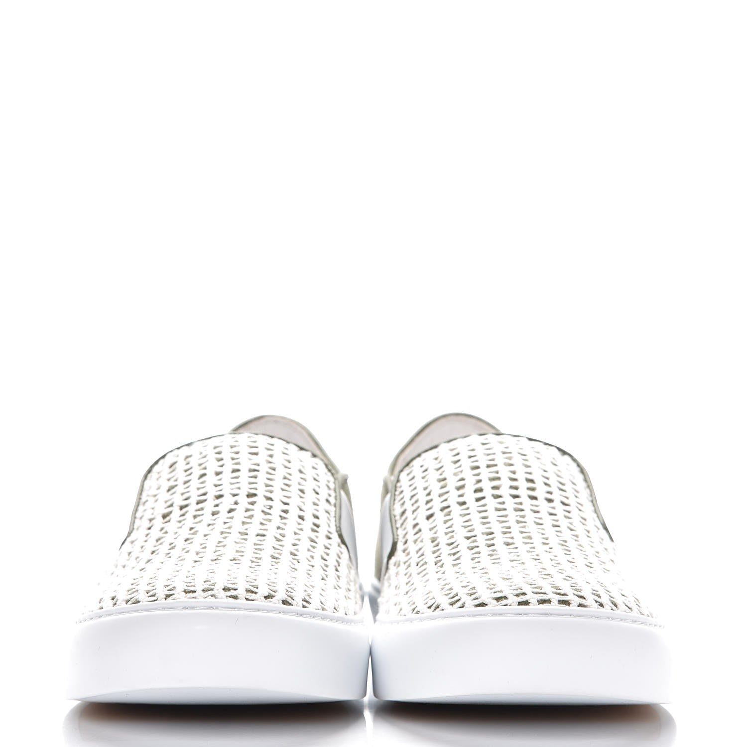 Chanel Fabric Mesh Sneakers 40 Khaki Beige 2 of 10