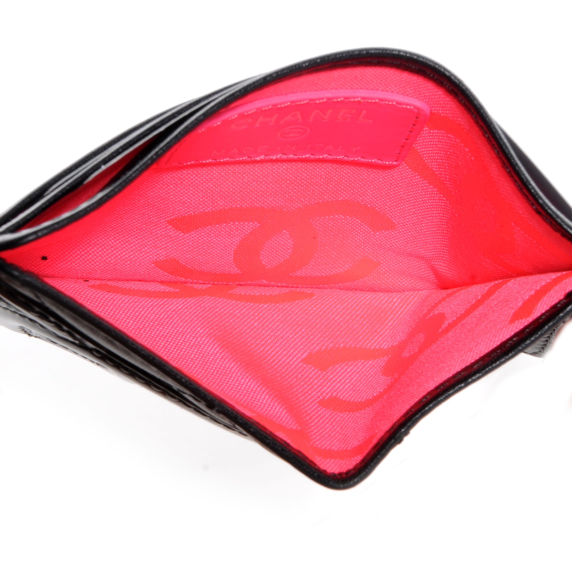 Chanel Calfskin Quilted Cambon Card Holder Black 6 of 8