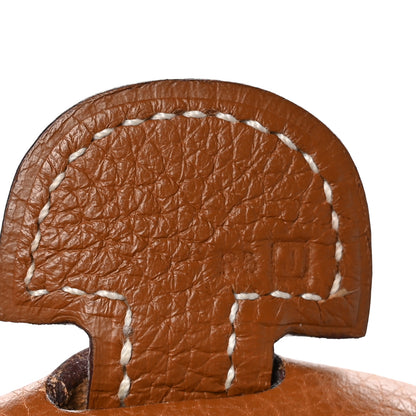 Hermes Taurillon Clemence Evelyne II PM Gold 7 of 10