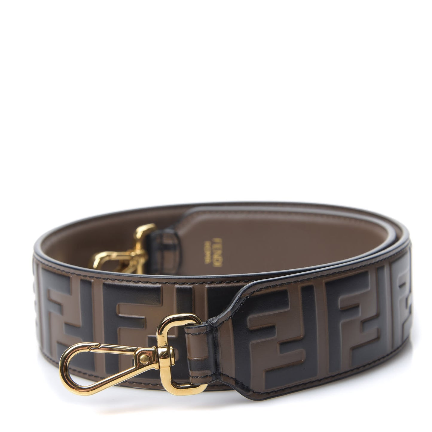 Vitello Century Bi-Color FF 1974 Embossed Strap You Maya Black