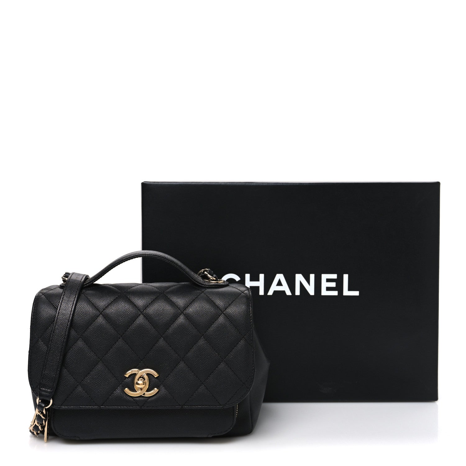 Chanel Caviar Quilted Medium Business Affinity Flap Black 11 of 11