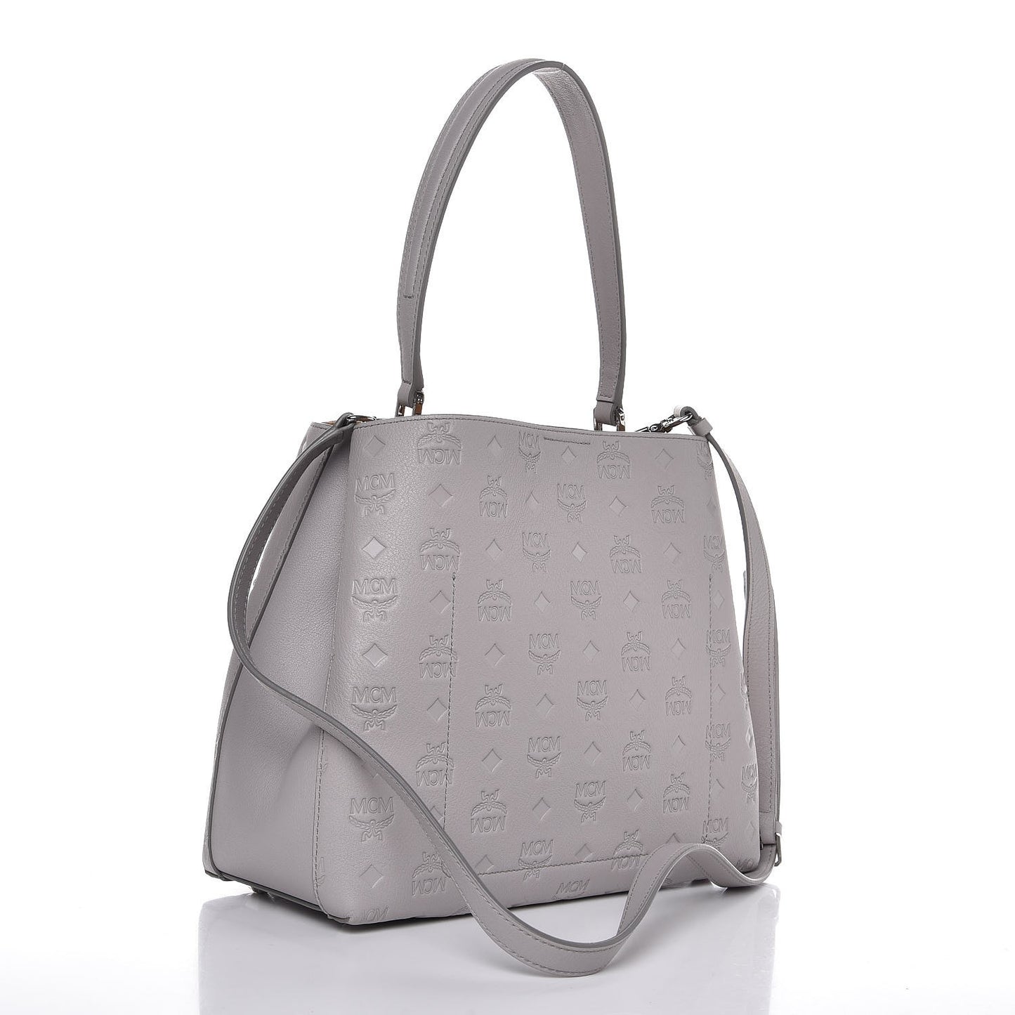 Calfskin Ottomar Monogram Sarah Convertible Hobo Dove