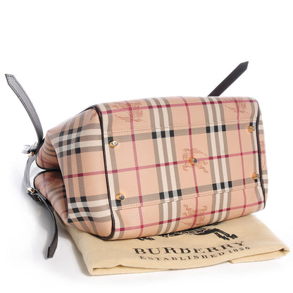 Burberry Haymarket Check Small Canterbury Tote Chocolate 6 of 12
