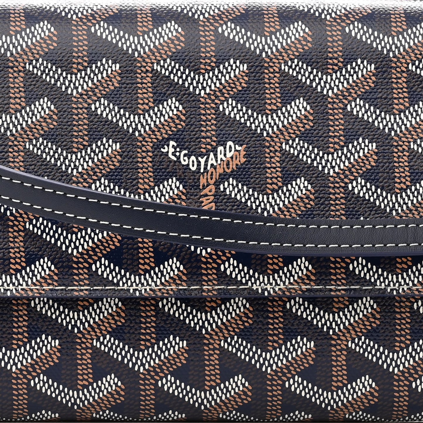 Goyardine Varenne Continental Wallet Navy