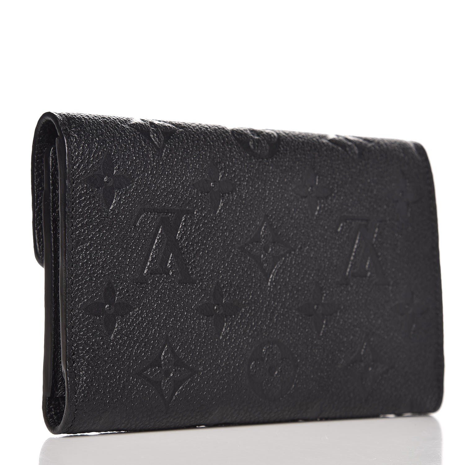 Louis Vuitton Empreinte Compact Curieuse Wallet Black 3 of 7