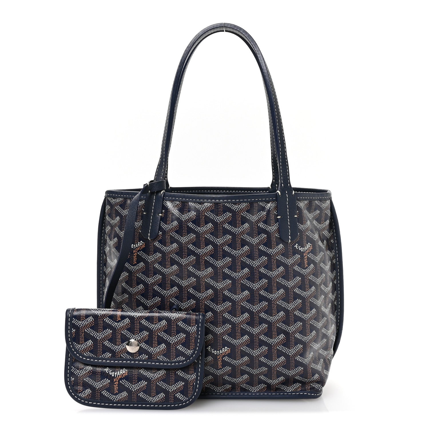 Goyard Goyardine Reversible Mini Anjou Navy 4 of 19