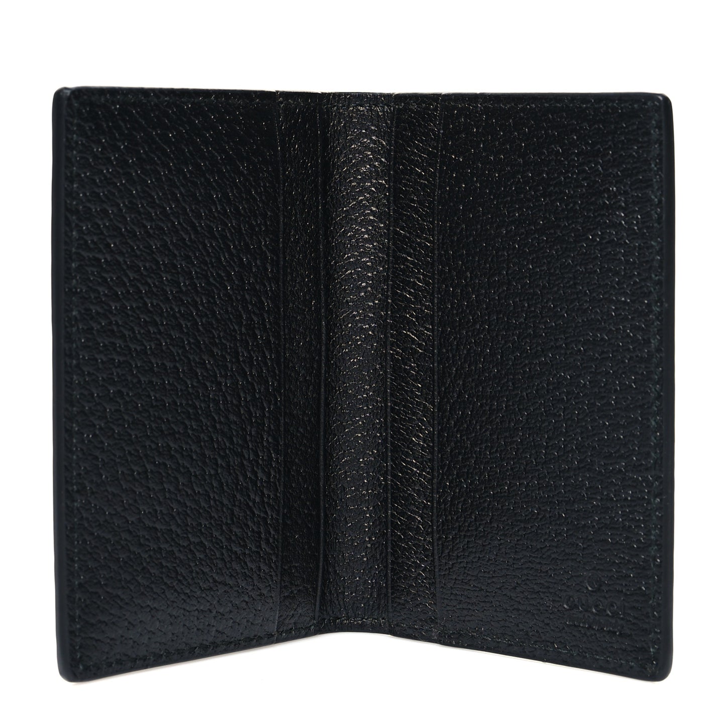 Calfskin Boar Effect GG Marmont Card Case Black