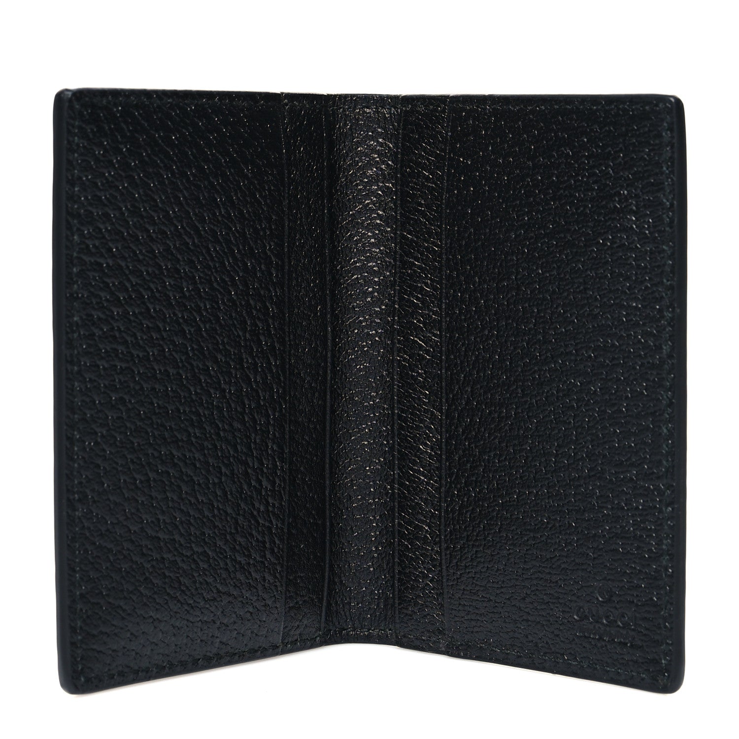 Gucci Calfskin Boar Effect GG Marmont Card Case Black 5 of 9