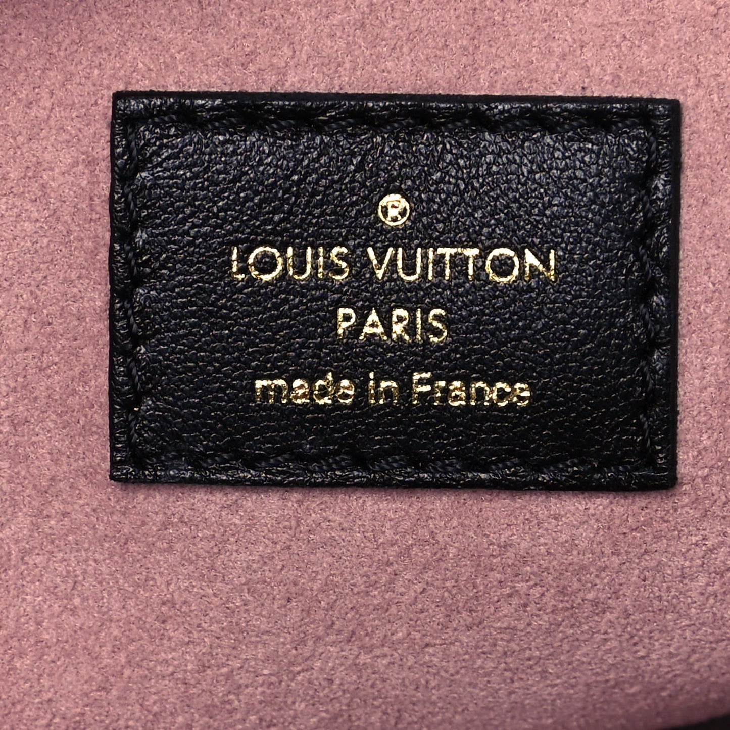 Lambskin Embossed Monogram Coussin PM Black