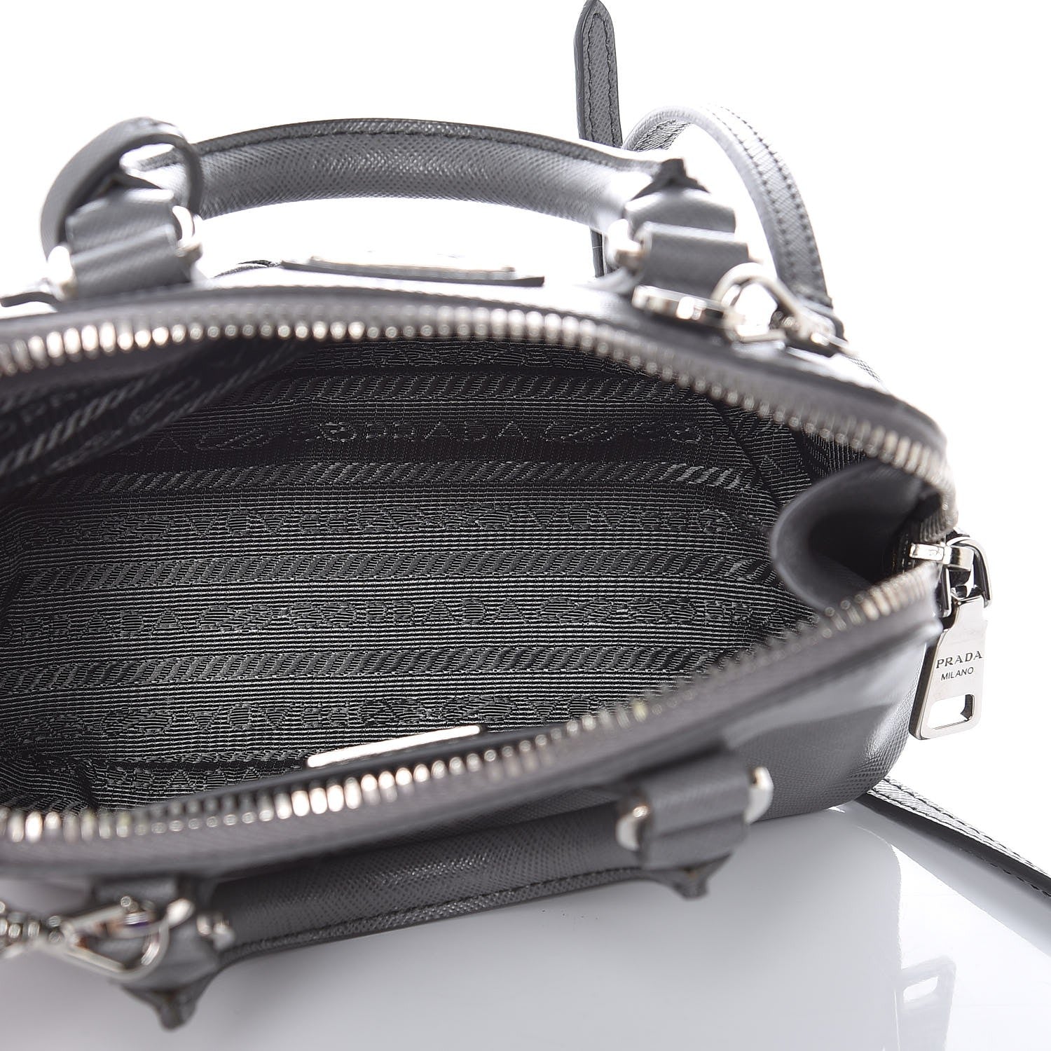 Prada Saffiano Lux Mini Promenade Tote Marmo 5 of 8