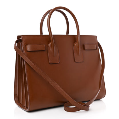 Saint Laurent Calfskin Small Sac de Jour Cognac 3 of 12