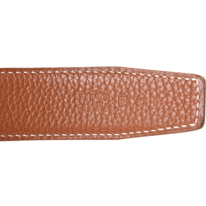 Hermes Box Togo 32mm H Belt 80 Black Gold 3 of 4