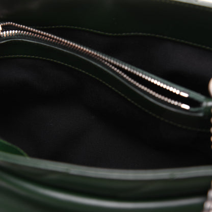 Saint Laurent Calfskin Y Quilted Monogram Medium Loulou Chain Satchel Olive 12 of 20
