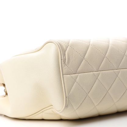 Chanel Caviar Quilted CC Tote Beige 6 of 12