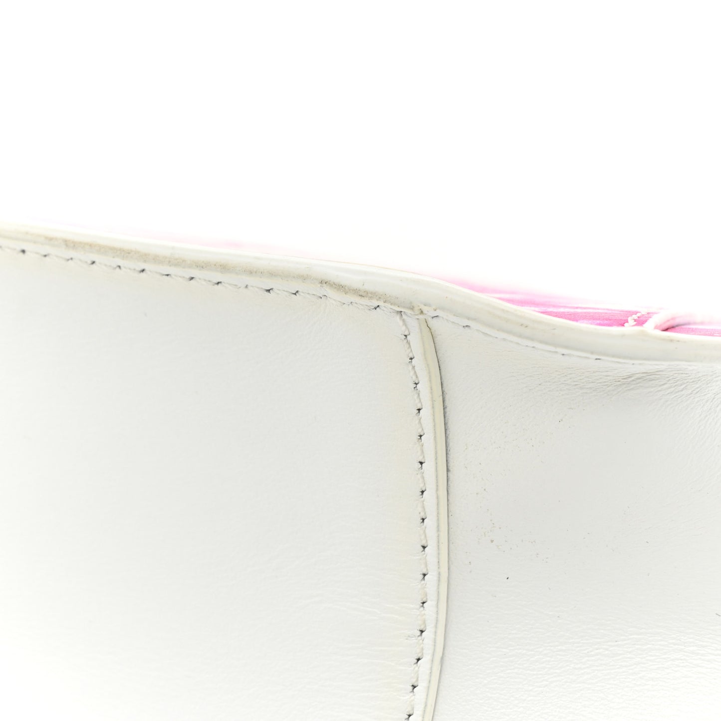 Vitello Barocco Tie Dye Printed Virtus Top Handle Shoulder Bag Pink White