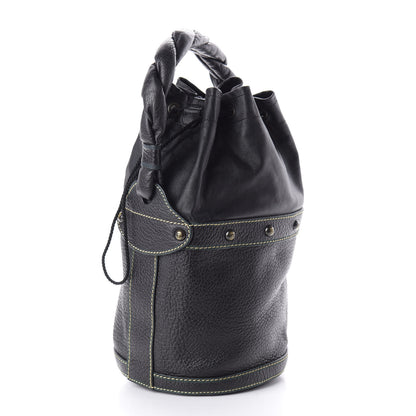 Fendi Vitello Small Palazzo Bucket Bag Black 3 of 9