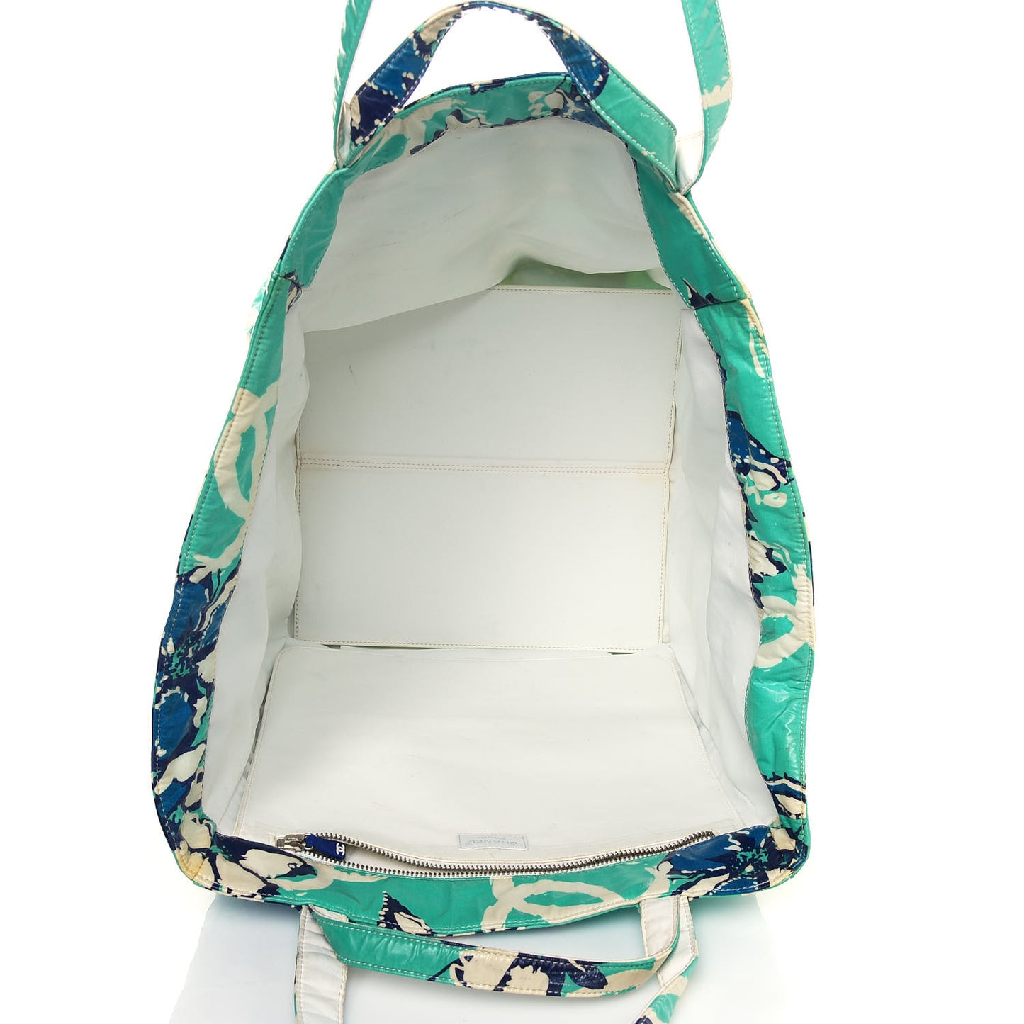 PVC Floral Print Tote Multicolor