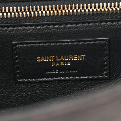 Saint Laurent Lambskin Quilted Monogram Gaby Chain Bag Black 6 of 12