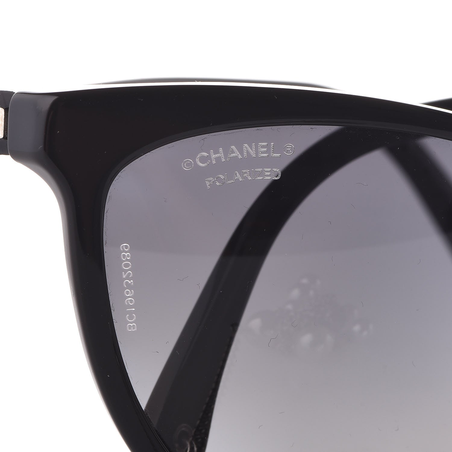 Chanel Acetate Polarized Fantasy Pearl Cat Eye Sunglasses 5341-H-A Black 5 of 9