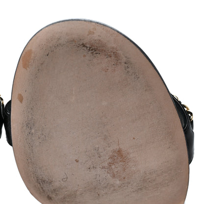 Chanel Calfskin Chain Sandals 39.5 Black 8 of 8