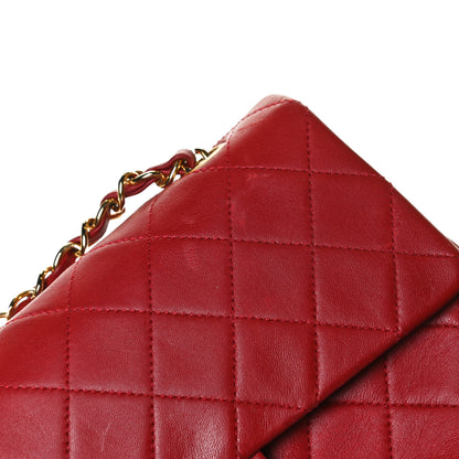Chanel Lambskin Quilted Small Double Flap Red 13 of 17