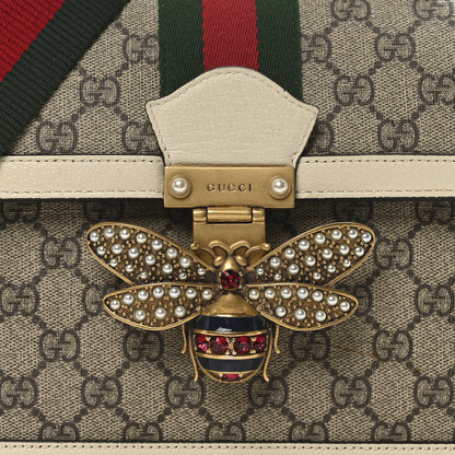 Gucci GG Supreme Monogram Small Queen Margaret Top Handle Bag White 8 of 10