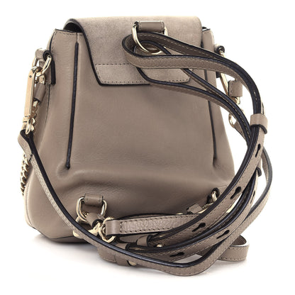 Chloe Suede Calfskin Mini Faye Backpack Motty Grey 3 of 12