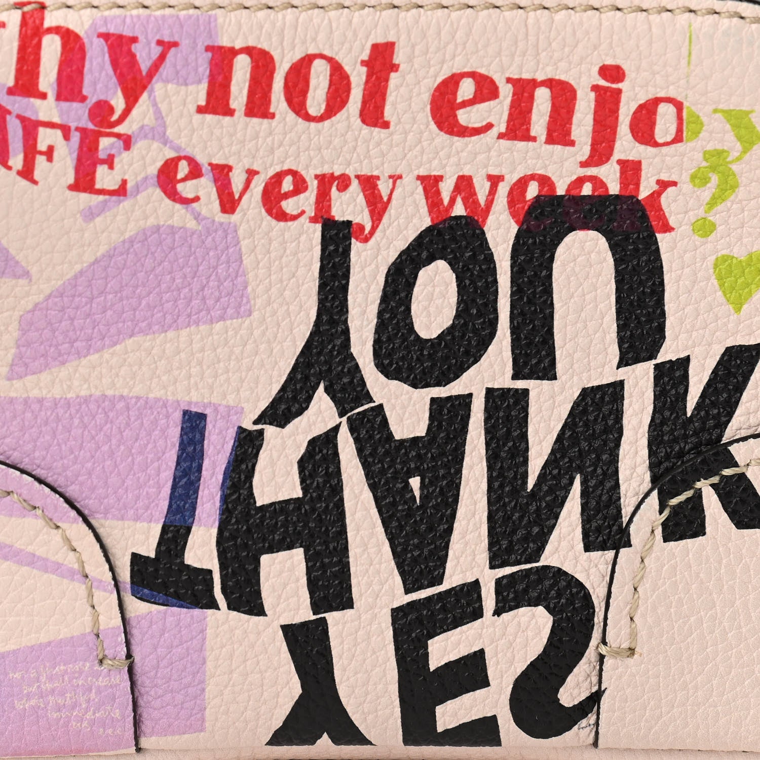 Chloe Corita Kent Print Grained Calfskin Mini Daria Bag 8 of 10