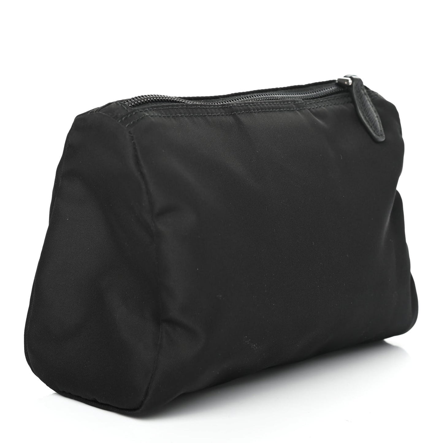 Nylon Tessuto Cosmetic Pouch Black