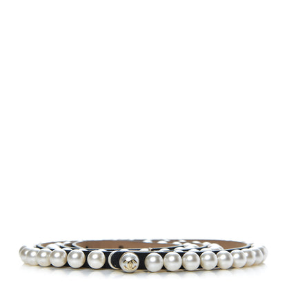 Chanel Calfskin Pearl CC Belt 75 30 Black 1 of 5