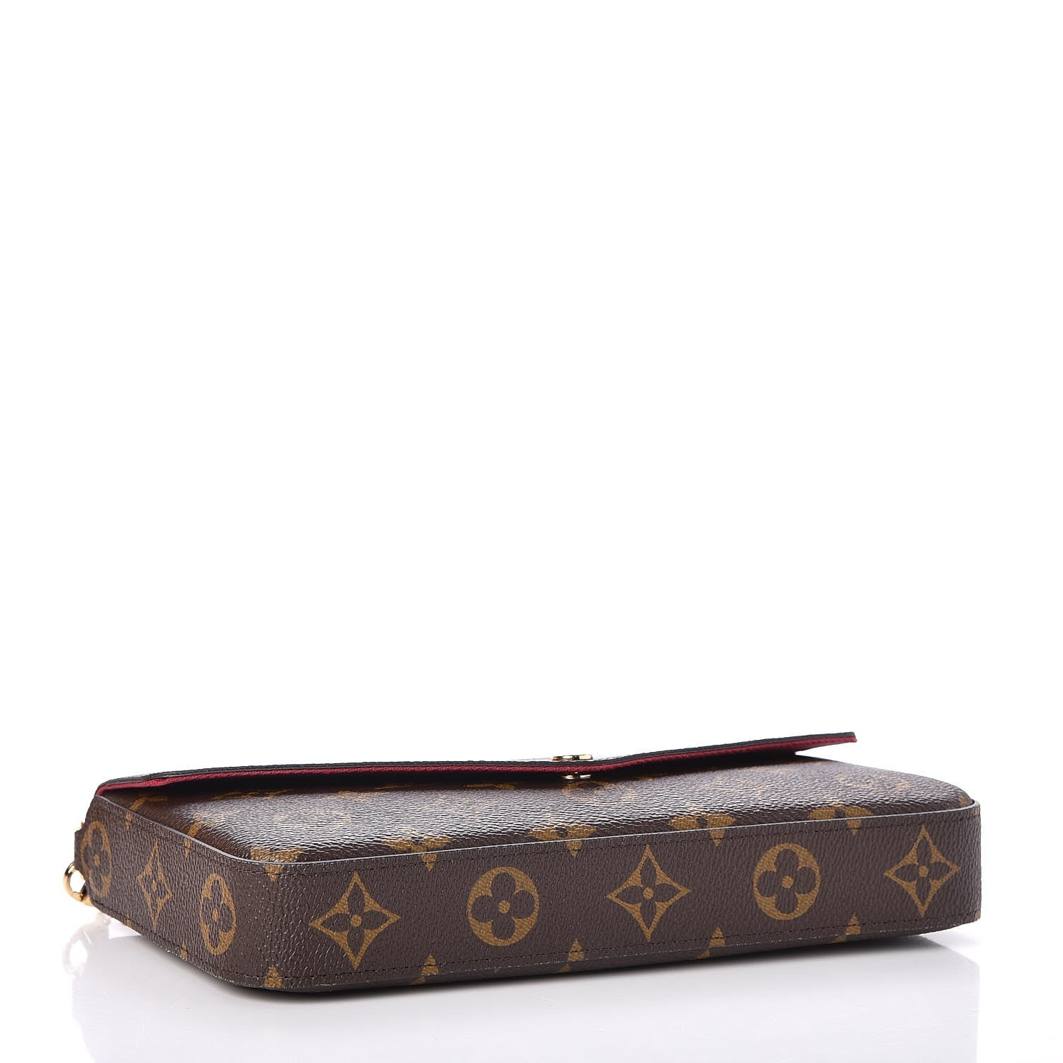Louis Vuitton Monogram Pochette Felicie Chain Wallet Fuchsia 4 of 8