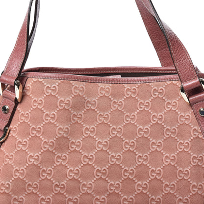 Gucci Suede Guccissima Medium Abbey Shoulder Bag Pink 11 of 11