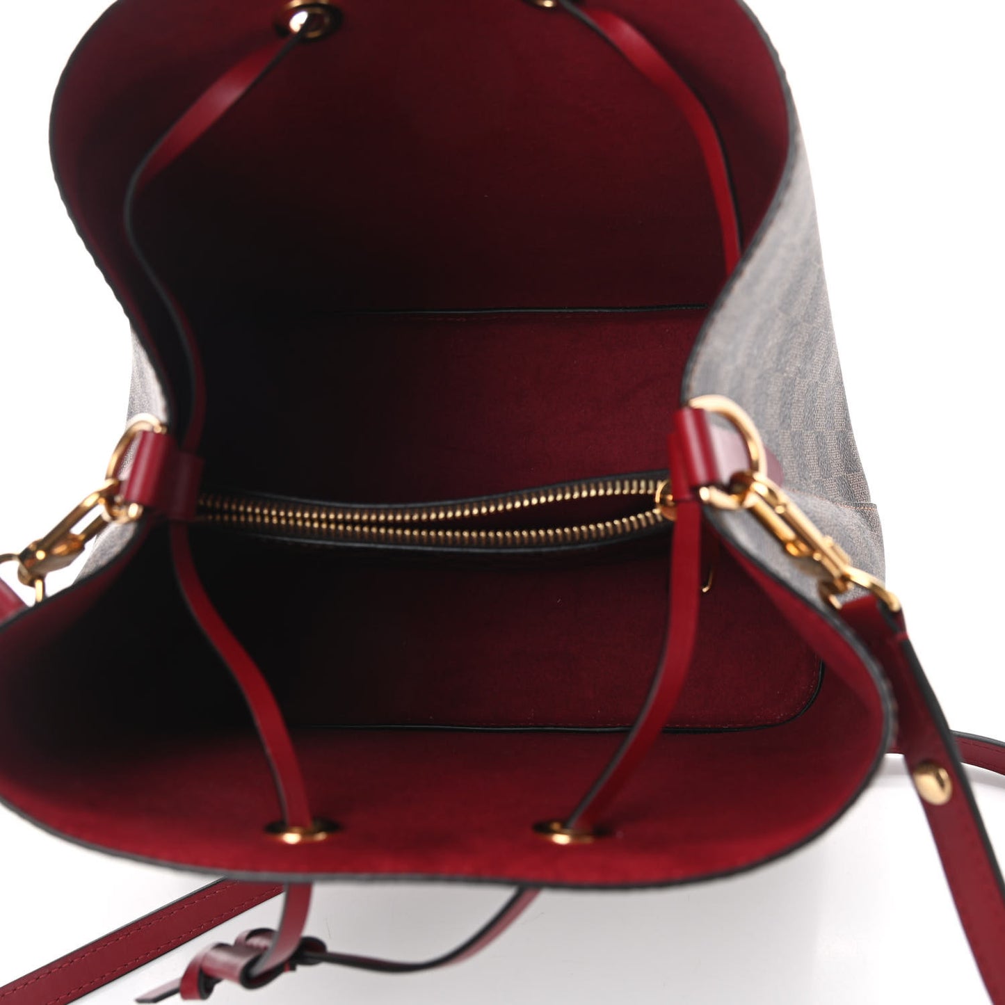 Damier Ebene Neonoe MM Cherry Berry