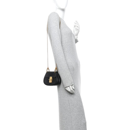 Chloe Grained Lambskin Nano Drew Shoulder Bag Black 2 of 8