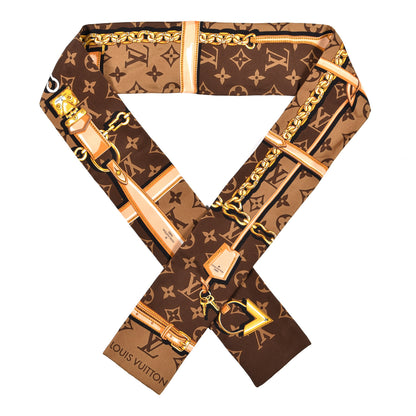 Louis Vuitton Silk Monogram Confidential Bandeau Brown 1 of 3