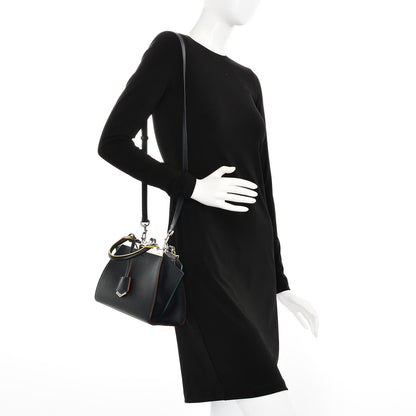 Fendi Vitello Dolce Mini 3jours Tote Blue Notte 2 of 8