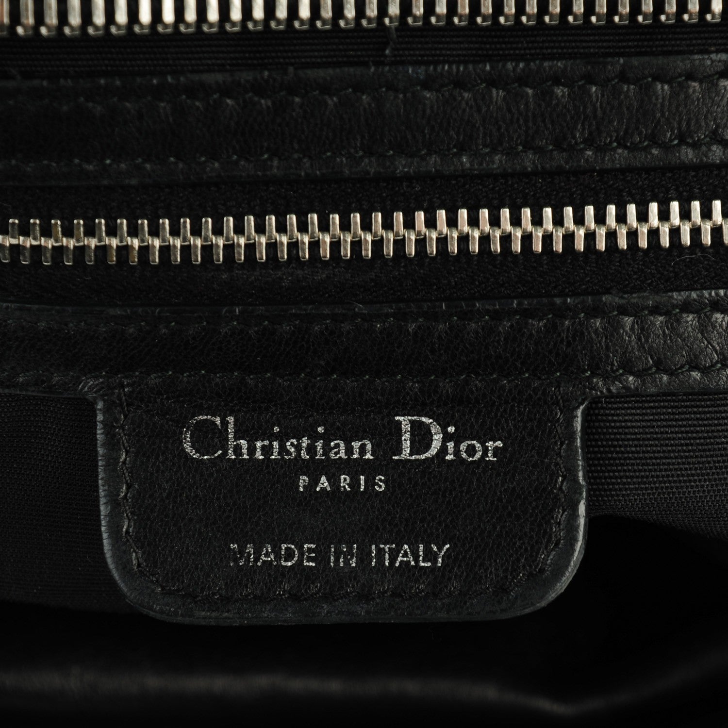 Christian Dior Lambskin Cannage Large Granville Tote Black 6 of 7