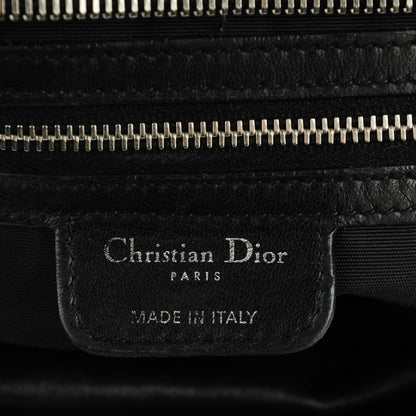 Christian Dior Lambskin Cannage Large Granville Tote Black 6 of 7