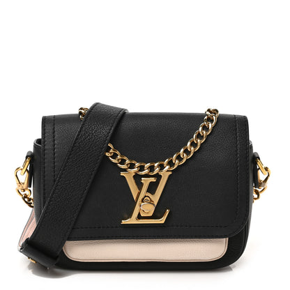 Louis Vuitton Grained Calfskin Lockme Tender Black 1 of 8