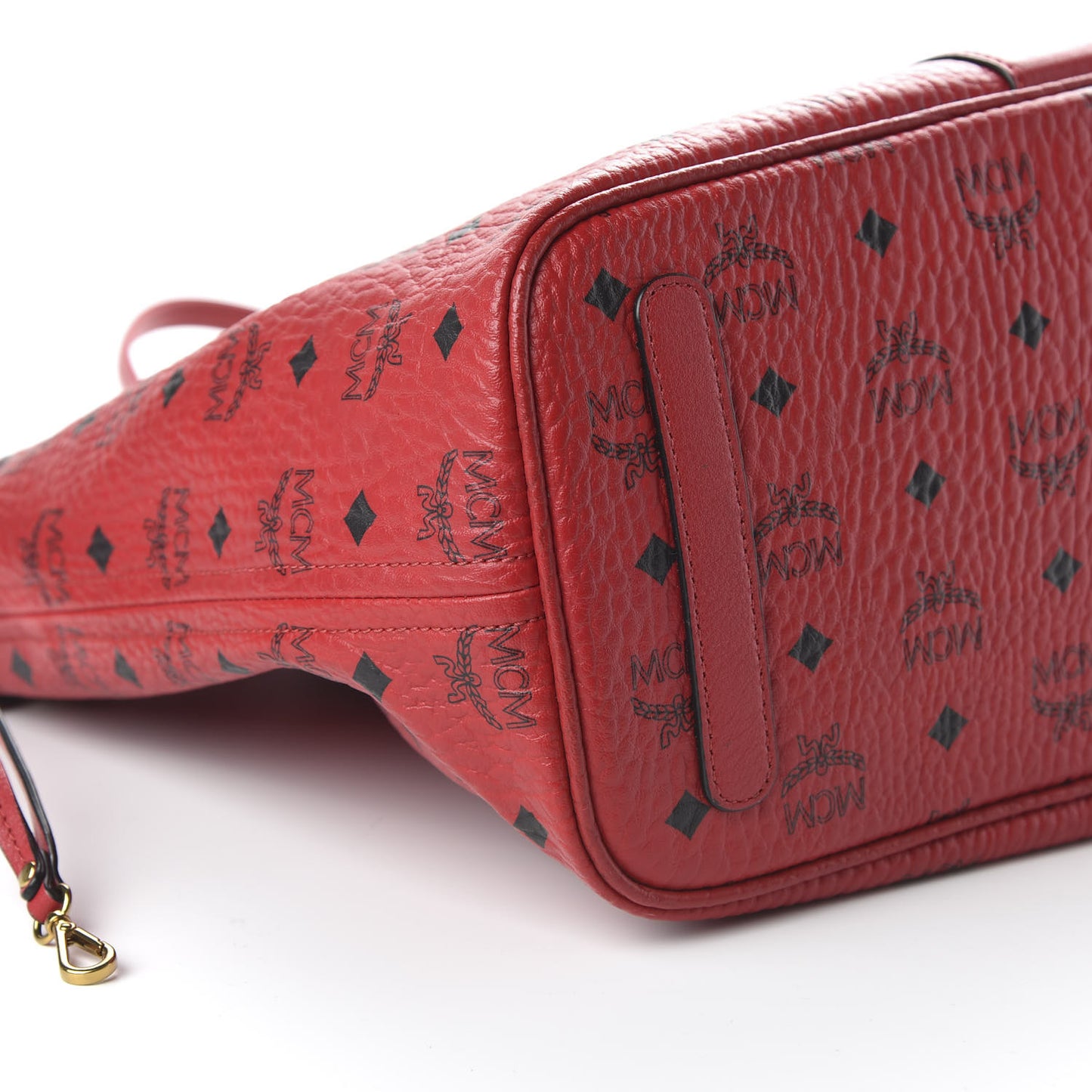 Visetos Medium Liz Reversible Shopper Tote Ruby Red
