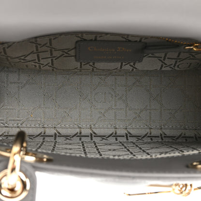 Christian Dior Lambskin Cannage Small My ABCDior Lady Dior Grey 5 of 9