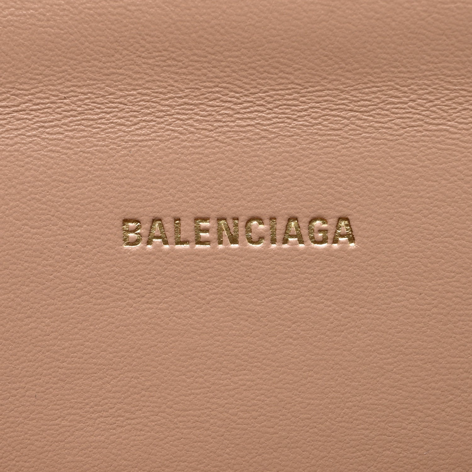 Balenciaga Shiny Calfskin Crocodile Embossed Hourglass Top Handle Bag XS Nude Beige 6 of 9