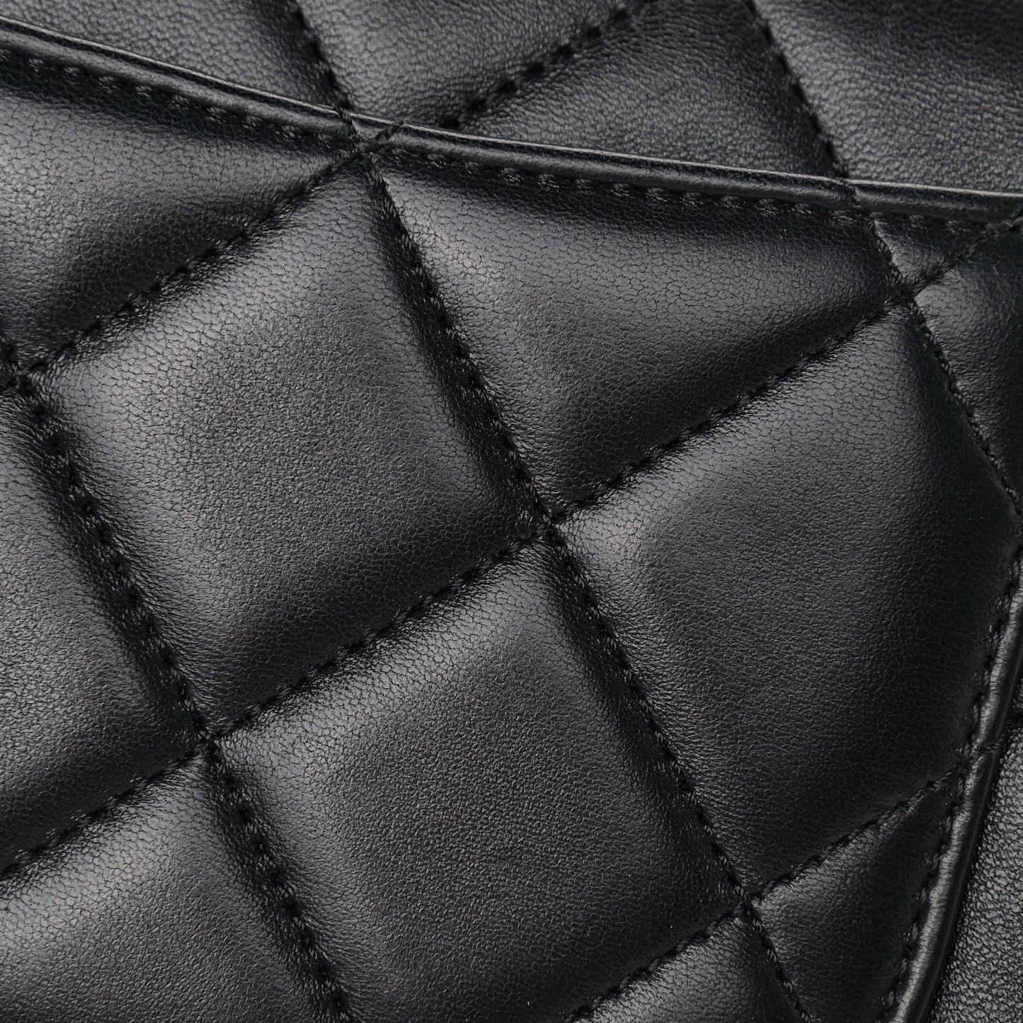 Lambskin Quilted Small Trendy CC Dual Handle Flap Bag Black